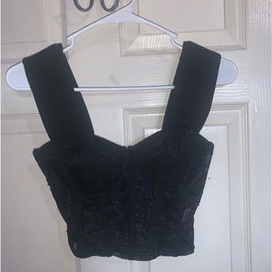 Lace crop top